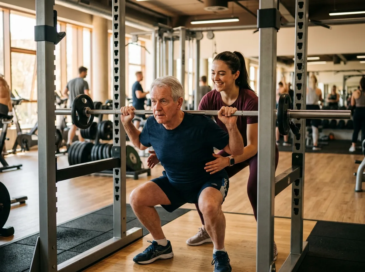 A member being encouraged by a training partner